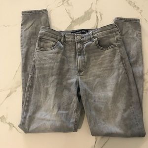 Express Gray High waisted jeans